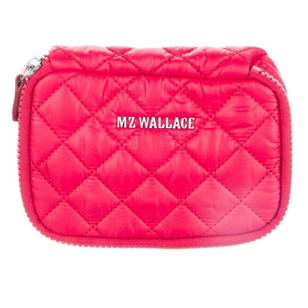 MZ Wallace Apple & mushroom zip round pouch